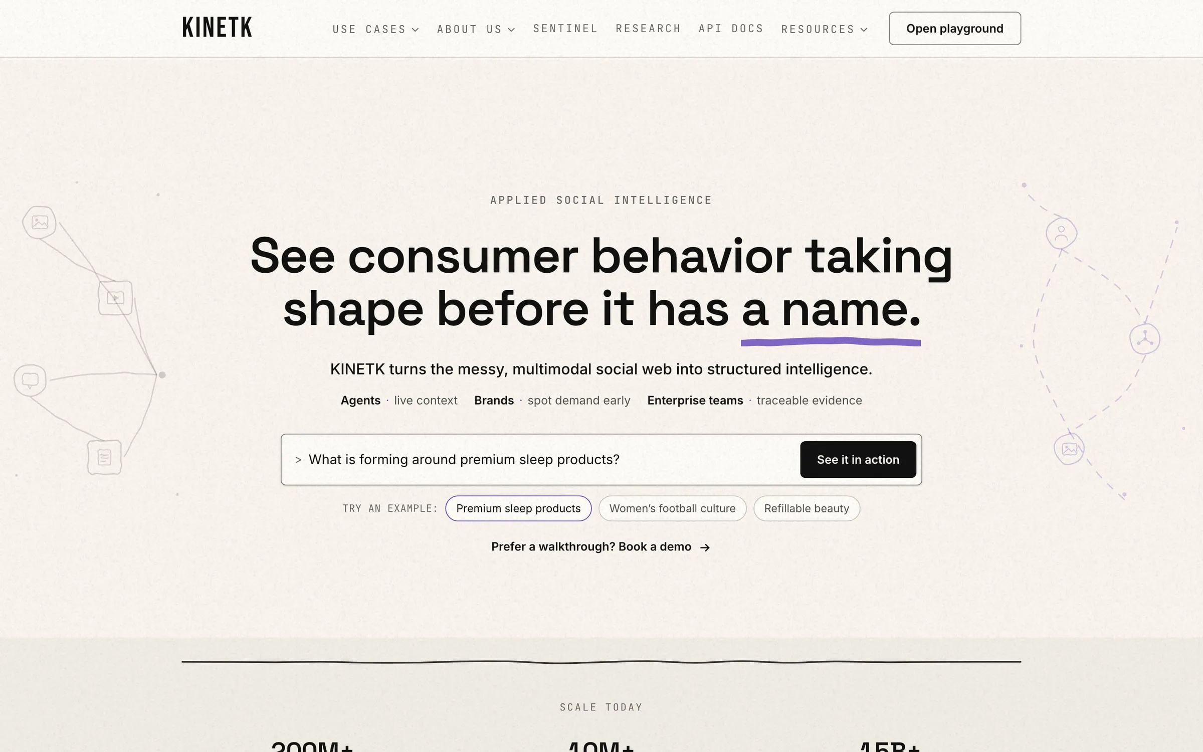 KINETK website, built by Kivos